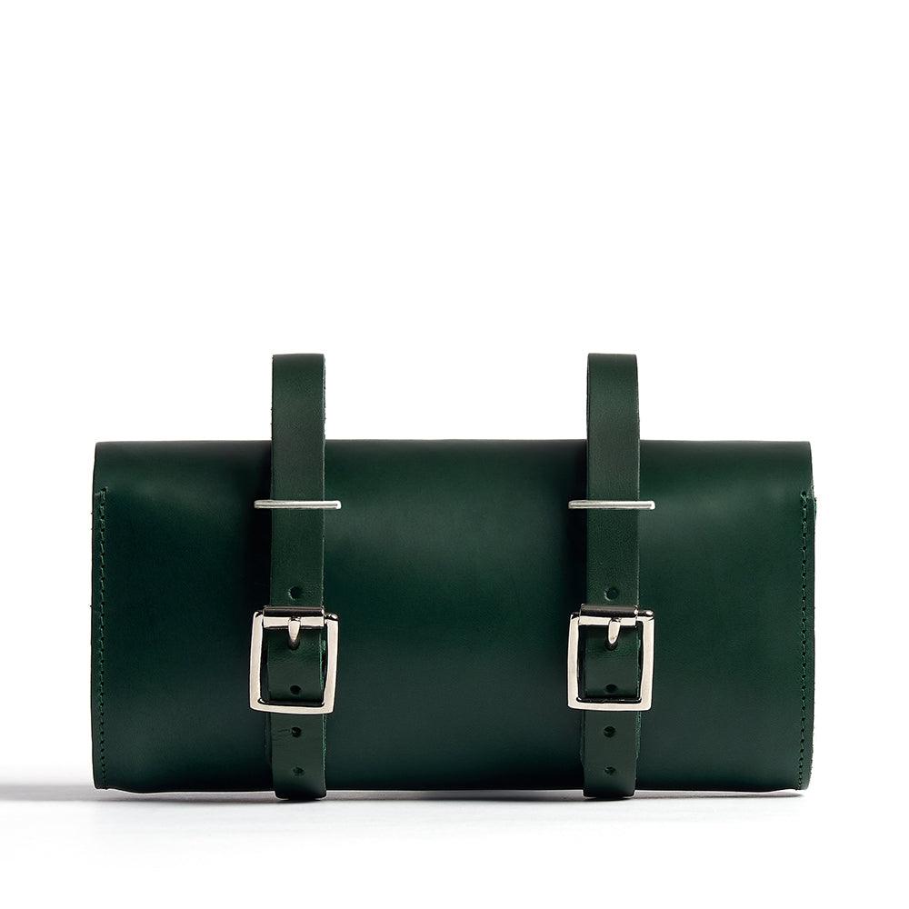 Racing Green Leather Saddle Bag Hill & Ellis