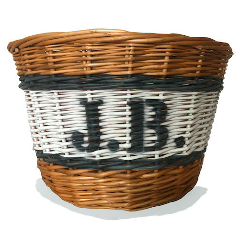 Wicker Bicycle basket personalised