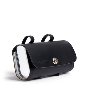 
            
                Load image into Gallery viewer, Black &amp;amp; Silver Leather Saddle Bag
            
        