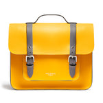 Yellow & Grey Leather Cycle Bag