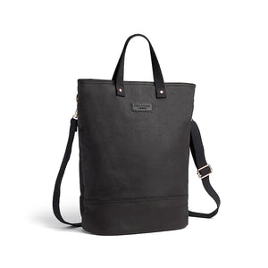 
            
                Load image into Gallery viewer, Black and copper canvas cycling bag with shoulder strap
            
        