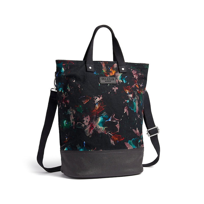 
            
                Load image into Gallery viewer, Lily floral print canvas cycling bag with shoulder strap
            
        