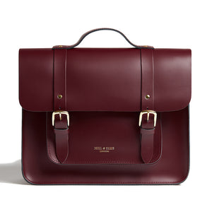 
            
                Load image into Gallery viewer, Limited Edition Burgundy cycle bag with brass buckles
            
        