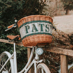 Personalised Wicker Bicycle Basket