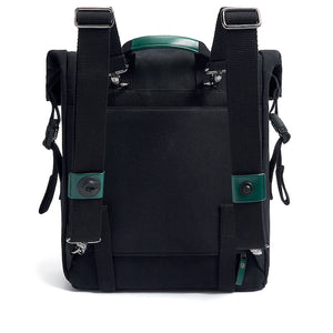 
            
                Load image into Gallery viewer, Green and black rucksack for brompton bike
            
        