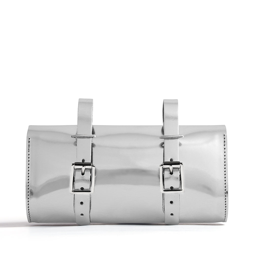 Silver saddle bag back