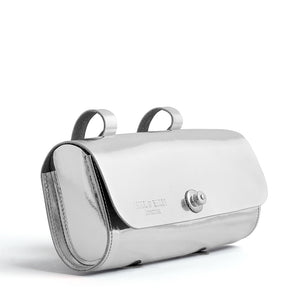 Silver scooter bag side on